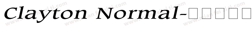 Clayton Normal字体转换